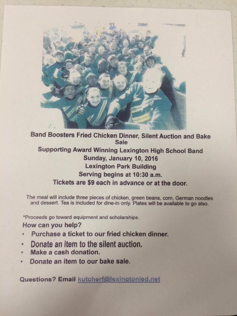 rachelzgabay's tweet image. come out and support the band! 💚💛