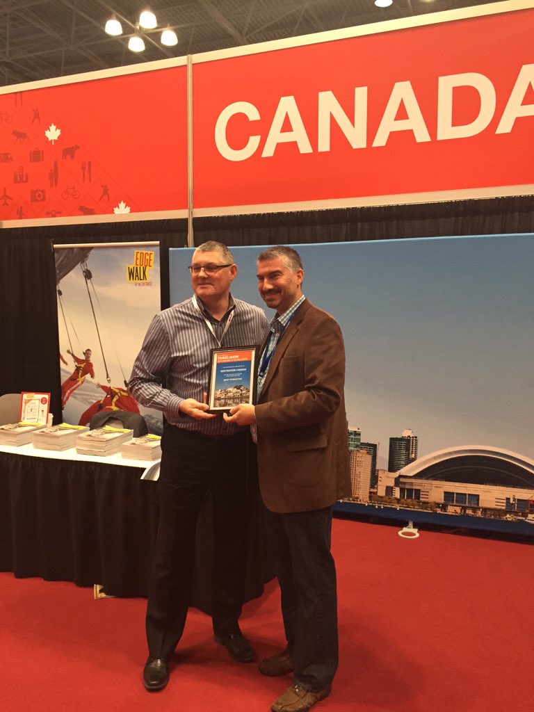 NYTTravelShow's tweet image. Canada wins most interactive award #keepexploring