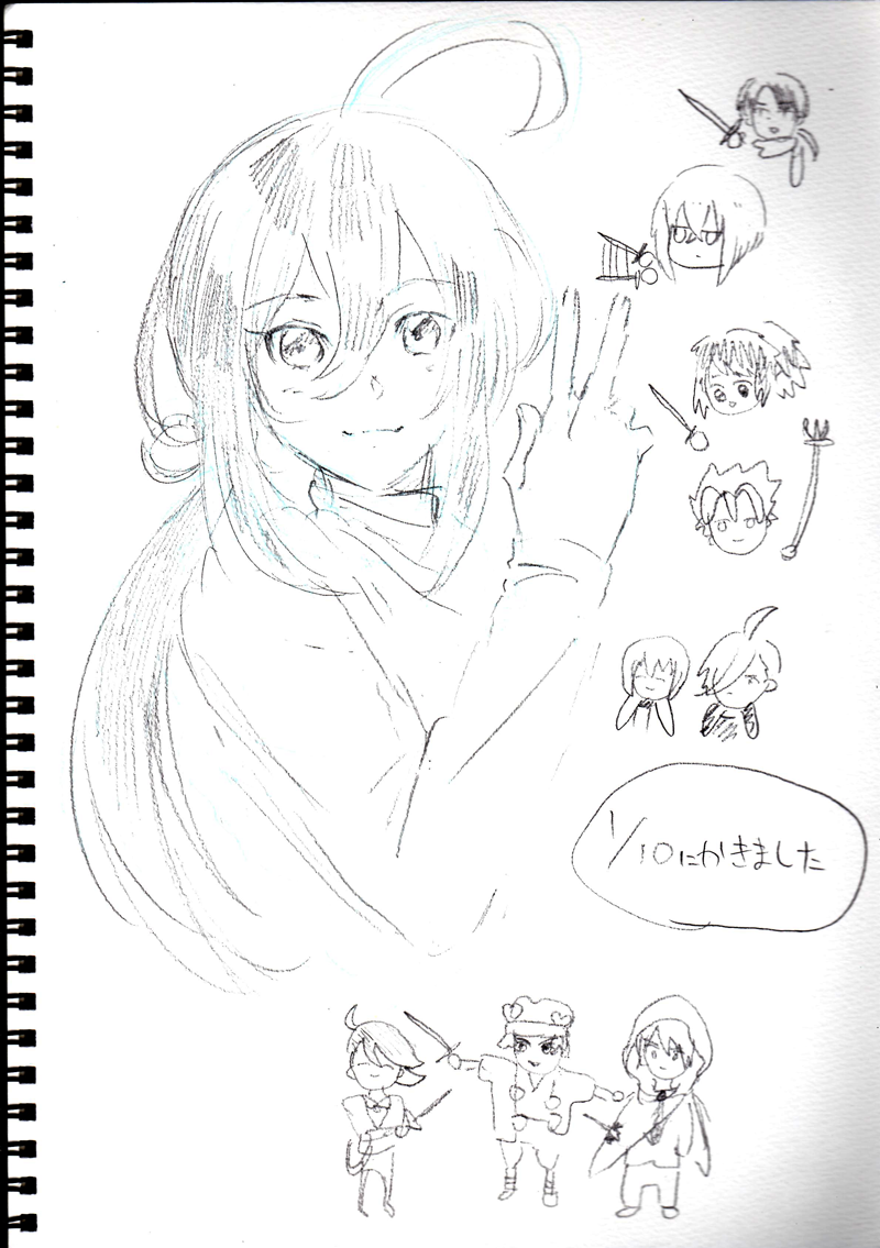 かとさんにスケブかいてもらった!!! 
