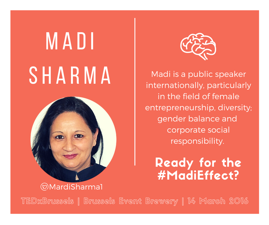 tmarocchi's tweet photo. Ready for the #MadiEffect? Social Capitalist @MadiSharma1 will speak @TEDxBrussels! See more:https://t.co/iwTssM7fxf https://t.co/sC7WNI9OCC