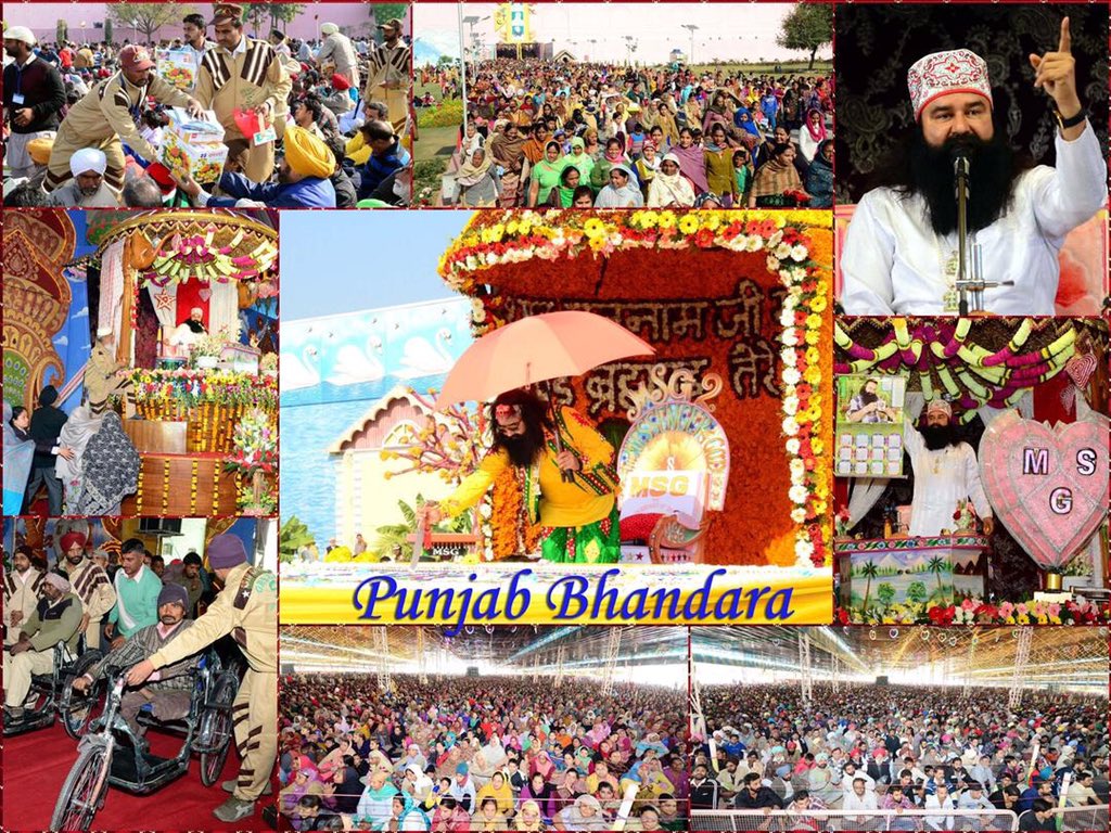 Today, 7150 seekers adopted Gurumantra and Ruhani Jaam; took pledge to follow the path of humanity. #MSG2in472