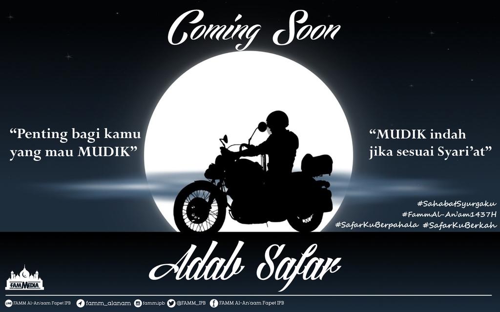 Coming Soon

Adab-adab yg perlu dilakukan sebelum dan saat safar (bepergian) 

#AgarSafarkuBerpahala
#SafarkuBerkah