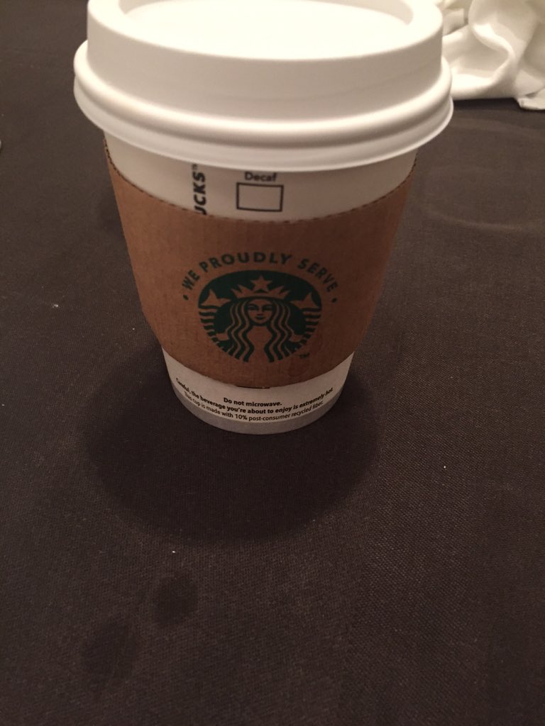 colleentpace's tweet photo. When the wait staff brings you a to go cup  🙌🏻 #blessed #PhiTauPA https://t.co/ekDDhKKfr3