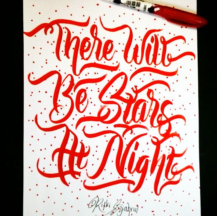 Druthersco's tweet photo. By rifkisyahrul There will be stars at night
#handlettering #typography #handmadefont #typographyinspired #customty… https://t.co/KsSpVW8oJt