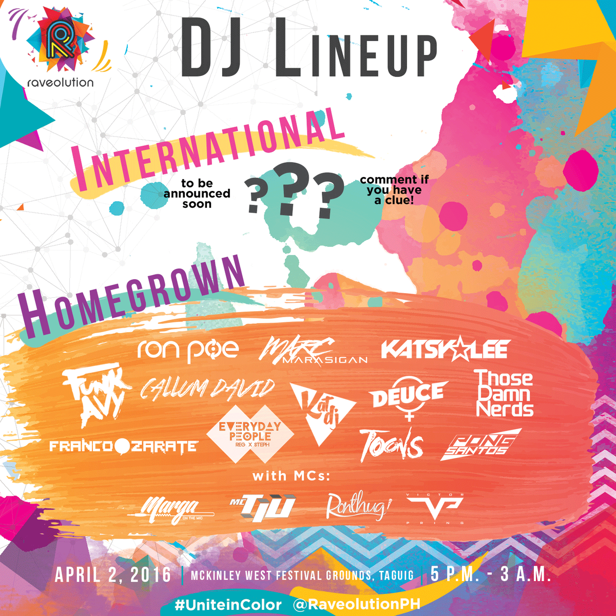 Raveolutionph's tweet image. Thank you for your support, Raveolutionaries! You've unclocked the lineup! 🌈 #UniteinColor #RaveolutionPH