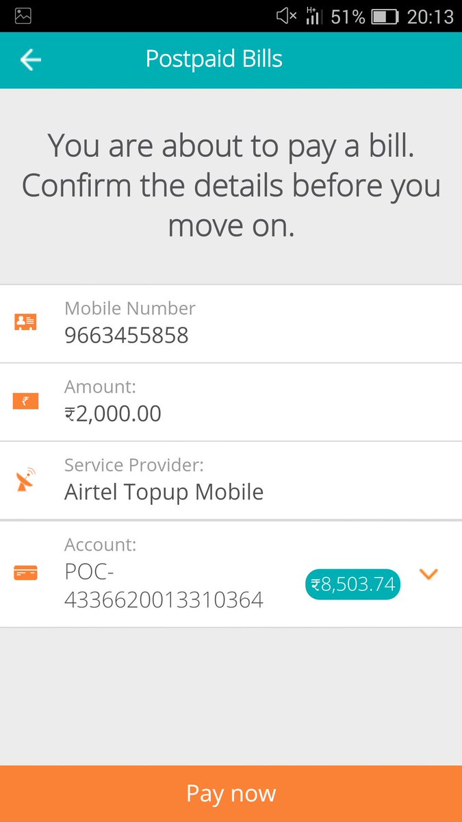 dhempe's tweet photo. Bill payment is very easy in @ICICIBank #pockets app .. What do u say @nivedithg ? #DontTakeLoad https://t.co/HftZKETeXZ