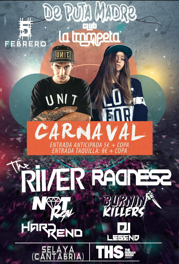 NotRealDj's tweet photo. Nos vemos el proximo viernes 5 de febrero en La Trompeta (Selaya) en @PutaMadreClub https://t.co/SYgnnZrknB