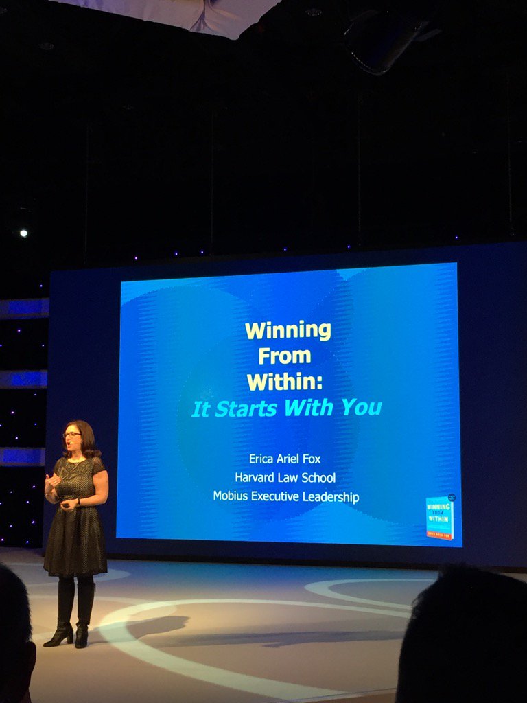 filipdepooter's tweet photo. 'Winning from within' is the theme adressed by Erica Ariel Fox (Harvard Law School) @ericaarielfox #ALCPrague https://t.co/kMbufosq12