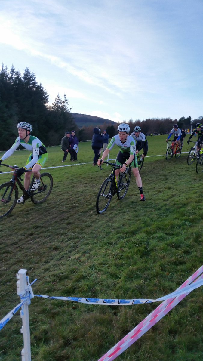 .@AnPost_CRC rider David Montgomery at the start of the Elite mens race <a href="/DaveMont/">David Montgomery</a>