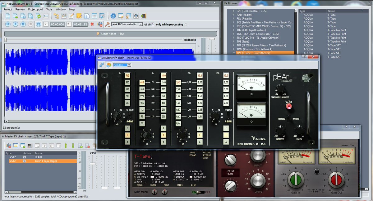 zabukowski's tweet photo. NebulaMan 2 dev 6 is available!

Locators, waveform display, FX browser dock etc.

https://t.co/YFal77IUiF https://t.co/m5Ph1waoVh