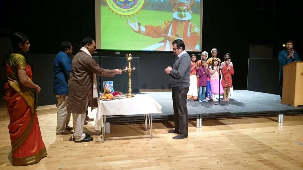 ACTinitiativeNI's tweet image. We were invited by Sudarshanam Hindu Samajam to celebrate their 1st anniversary in @SpectrumBelfast today