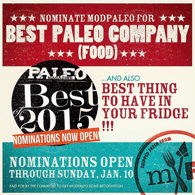 jaredfleming94's tweet photo. Let's help @modpaleo win best paleo food company!! Today is the last day to vote!! 👍 https://t.co/NsJY9U0xqp https://t.co/Ej6C024CVM