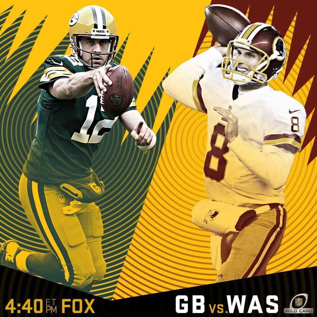 _NFLTalk's tweet photo. RT if you have the Redskins beating the Packers. 

#GBvsWAS #NFLPlayoffs https://t.co/CGAxnZkUQa