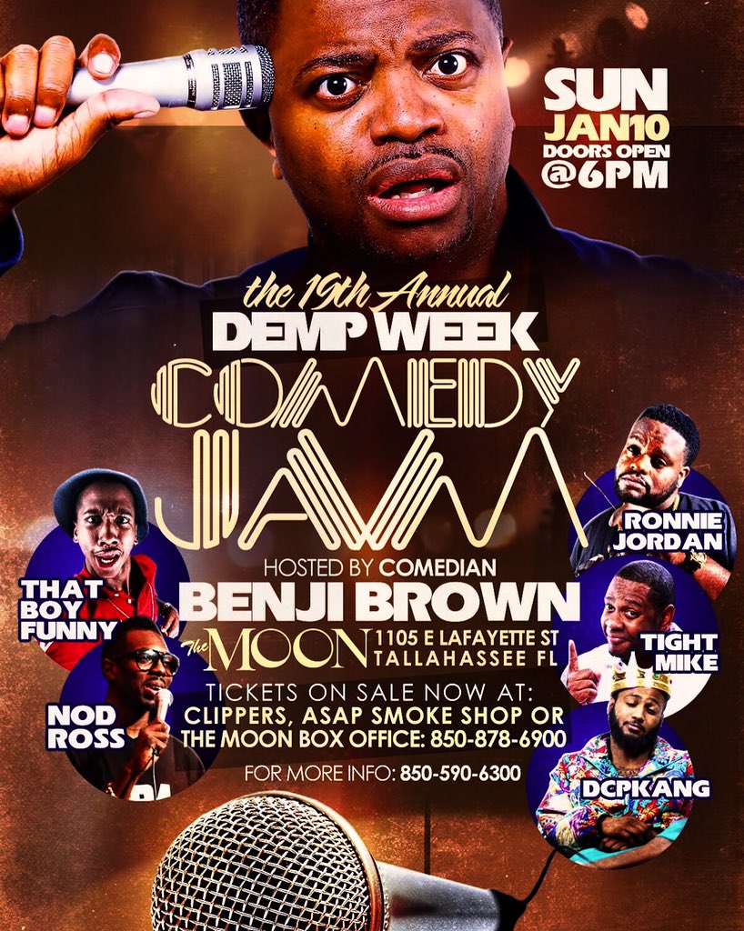 TheMoonLive's tweet photo. #DempWeek19 Comedy Jam
Hosted By @benjibrown1 - 6pm
$10 Tickets Avail at the Door https://t.co/dE84JkMBvS