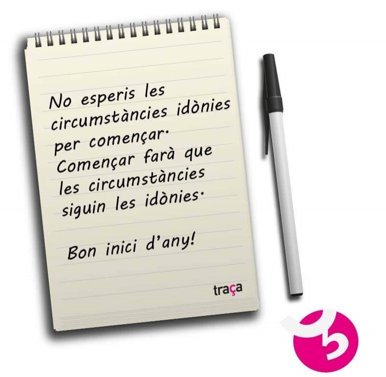 Tracaformacio's tweet photo. No esperis les circumstàncies idònies per #començar.  #nouscursos #reforç #particulars #idiomes https://t.co/a3IPnTr9eo