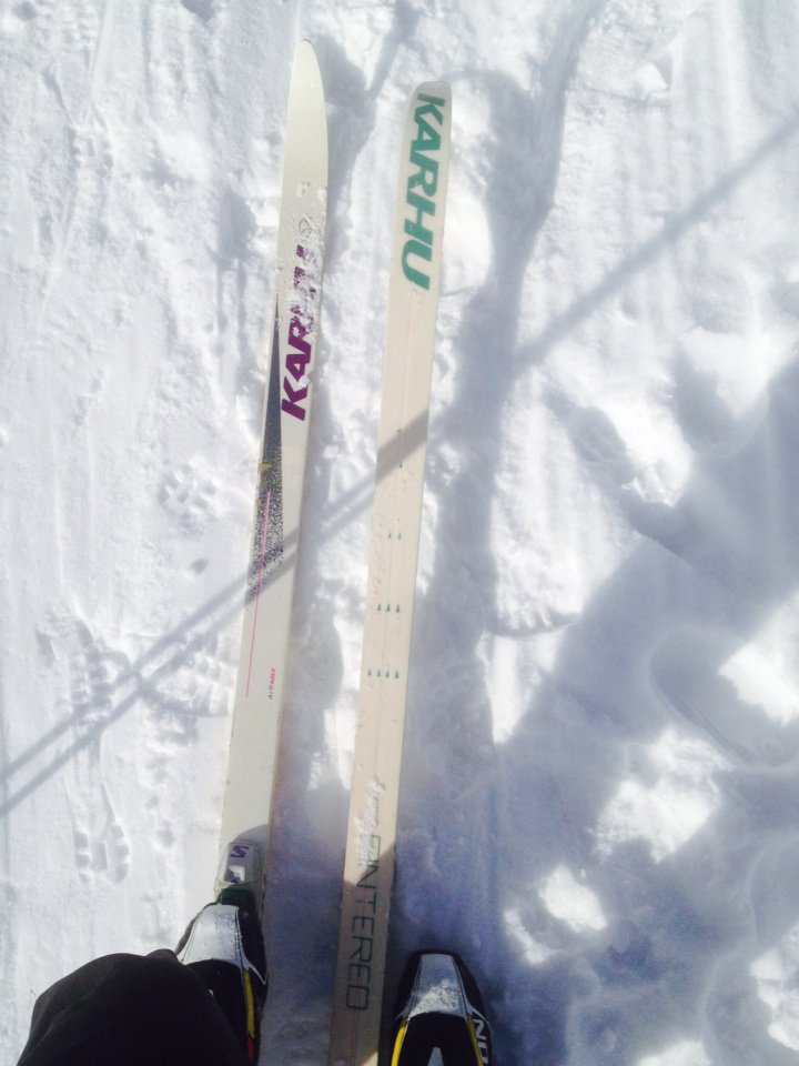 I see what all the fuss is about with these new white base skis!!