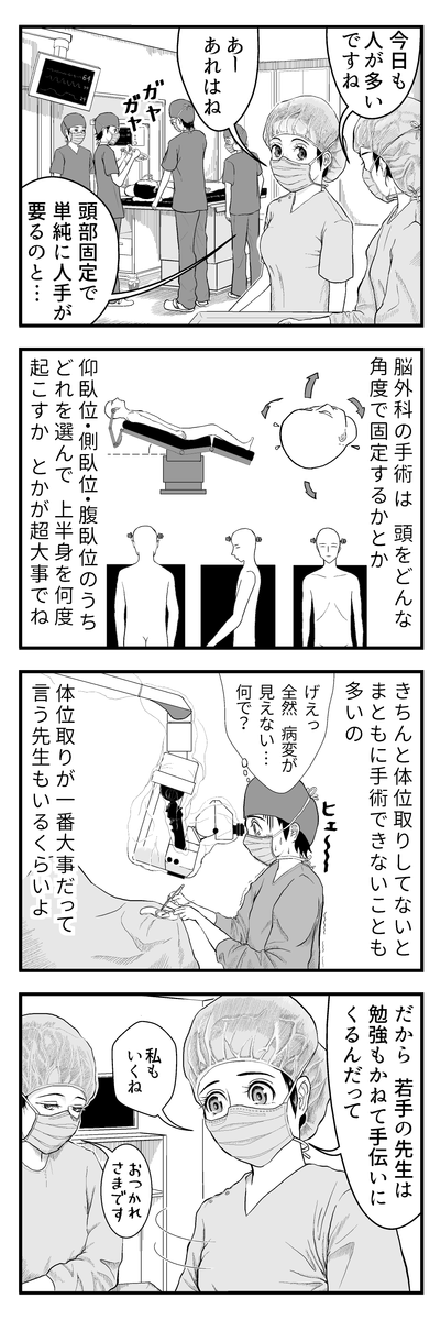 ブログ更新のお知らせ→ のうげかなう。 : 049 はじめての開頭手術③ 体位が大事  https://t.co/sCdykMftdt 