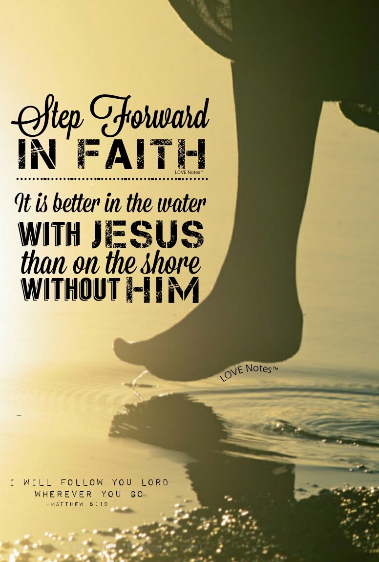 MAndersonEddins's tweet photo. #StepForwardInFaith it's better #InTheWater #withJESUS than #ontheShore w/o HIM #WhereverGODGoes #Follow #LOVENotes™ https://t.co/pruWiQFBRj