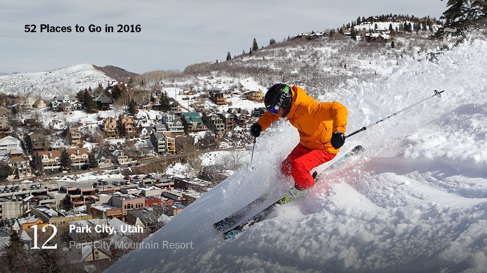 52 Places to Go in 2016: Park City, Utah nyti.ms/1nbtAme