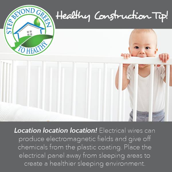 Source1ps's tweet image. During construction, think strategically about where your electrical panel is placed. #StepBeyondGreentoHealthy
