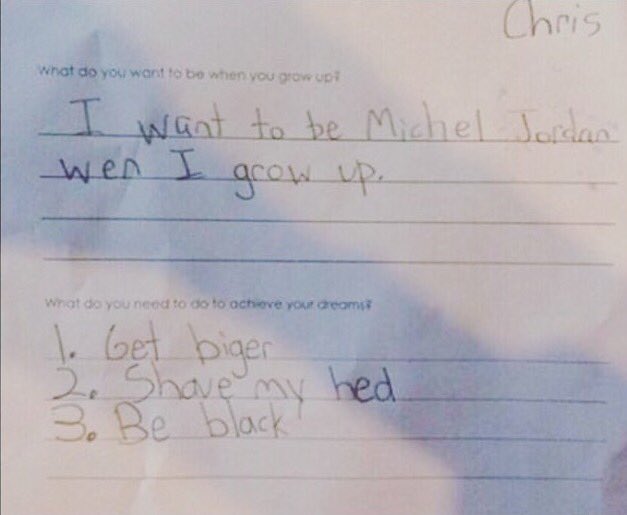 BruhhhComedy's tweet photo. Look at what this kid wrote 😂 https://t.co/h5gpWjGJQK