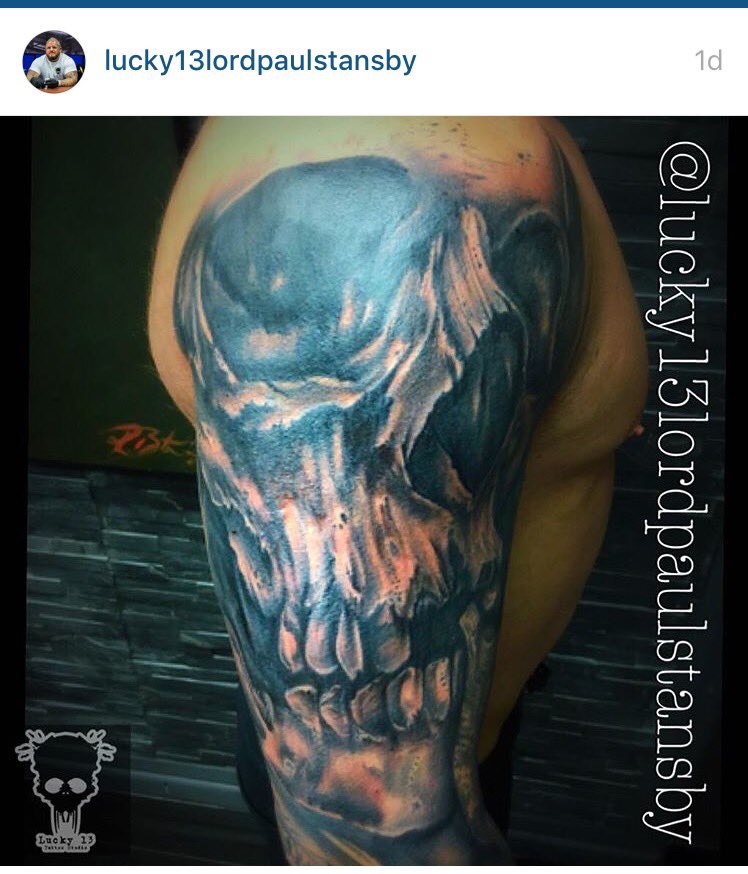 lucky13ipwich's tweet photo. #skull #largeskull #tattoo #ink #dudeswithink #lucky13ipswich #art #artiest @TattooSociety13 #inked #dudes #inkedup https://t.co/RwIaCx2p1j