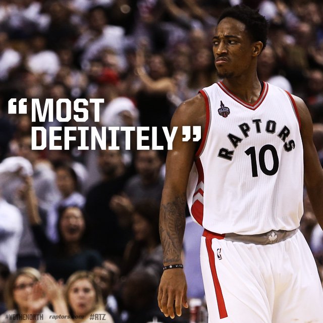 Raptors's tweet image. Does @DeMar_DeRozan deserve to be an All-Star?...

Retweet this to cast your #NBAVote !