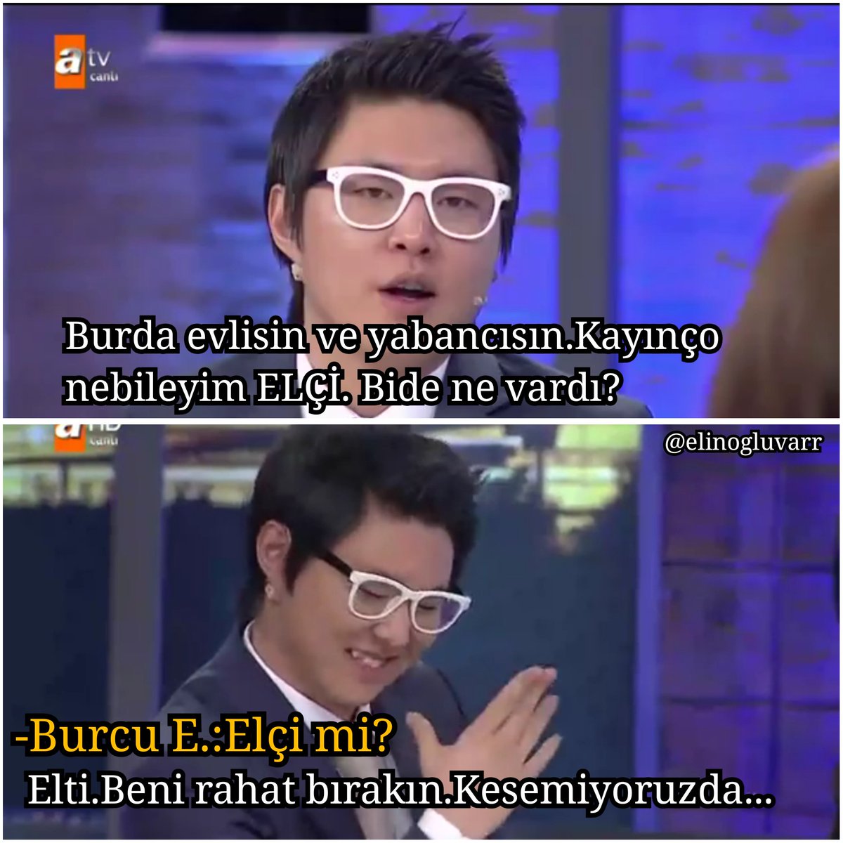 elinogluvar's tweet photo. Çünkü canlı yayında olmak bunu gerektirir 😁 #ElinOglu #chabyhan @chabyhan https://t.co/AlrjZLKgE0