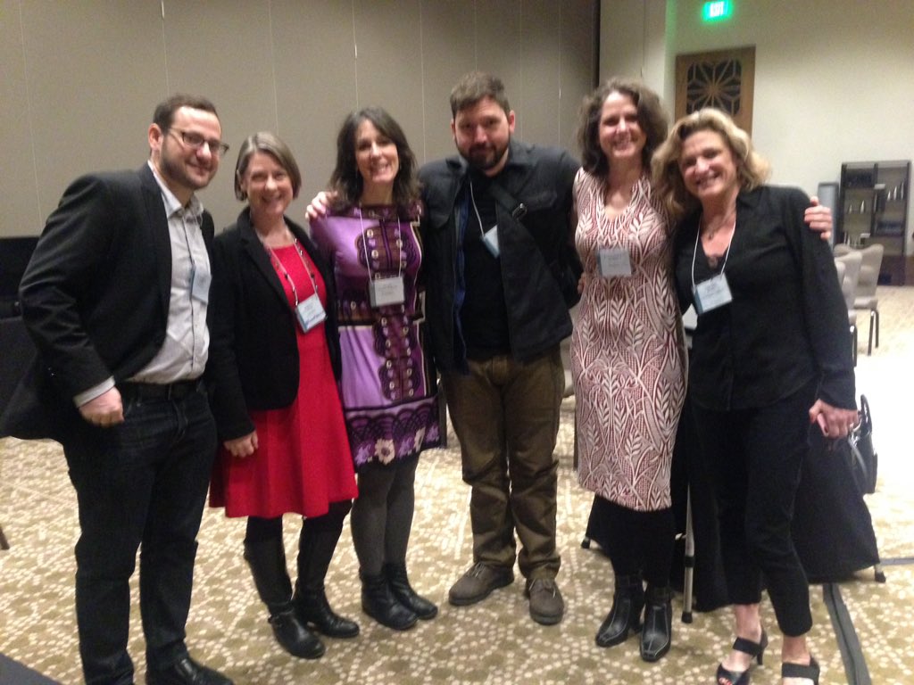 kathiiberens's tweet photo. #curateteaching @mkgold @FrostDavis me @Jessifer @triproftri @vkuhn #s736 mla16 Learned a lot fr guests! #iterate https://t.co/Kz5urJN3we