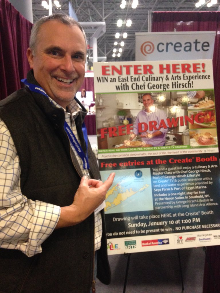 georgehirsch's tweet photo. “@CreateTVchannel: Come on over to #Booth1052 @georgehirsch we will be And the winner is..https://t.co/w42hYmTUzr”