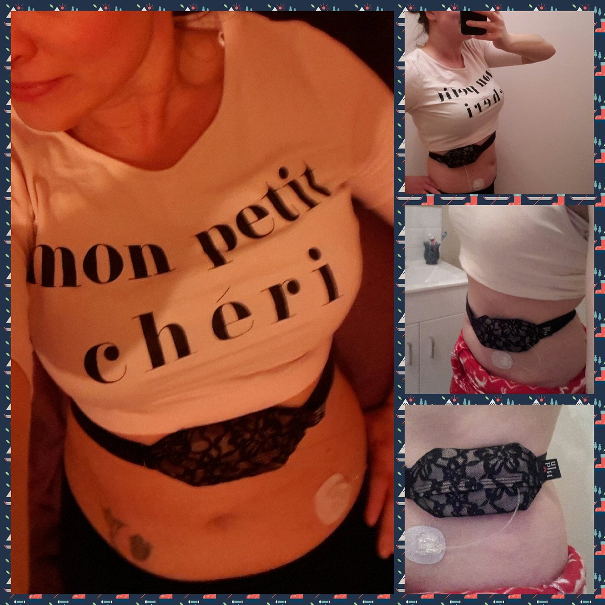 DiabeticQueen1's tweet photo. Scrubs and a onsie! Literally 💖 my body band @diarybetic #pumpqueen #doc #diabetes https://t.co/B3D7o3hBcp