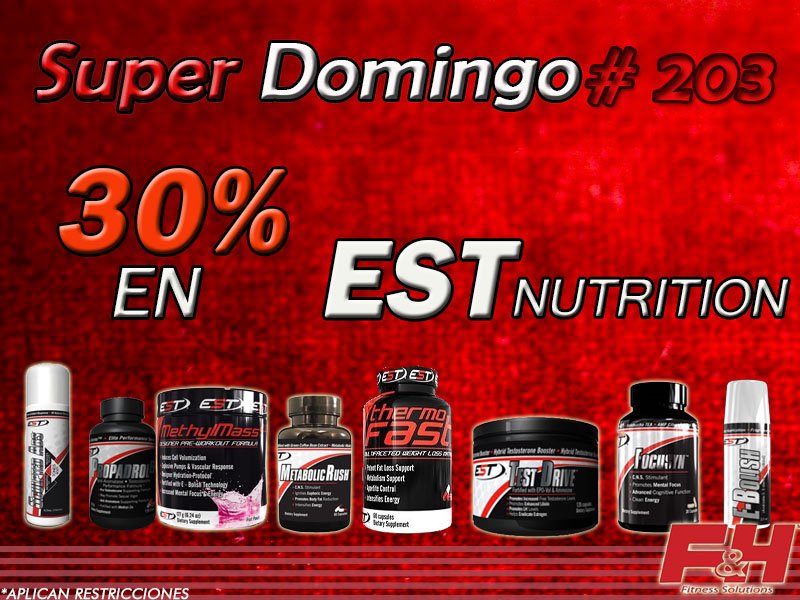 FhFcoMon's tweet photo. Mega descuentos! #SD203 #ESTNutrition https://t.co/I9O7FbCm9Z