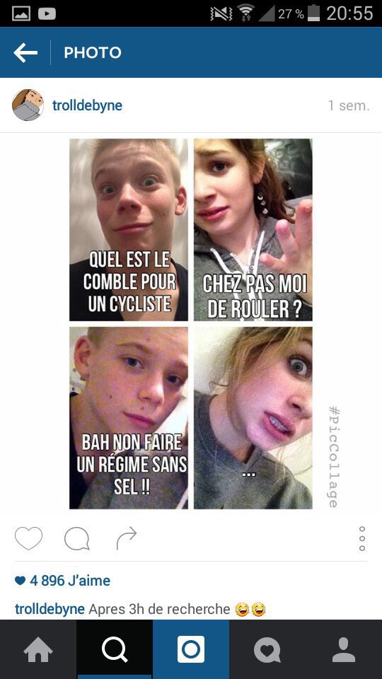 PerlesInstagram's tweet photo. J'en peux plus de ces photos 😪😂
Regardez juste le nombre de j'aime svp 😐 https://t.co/mzRvVGv3zQ