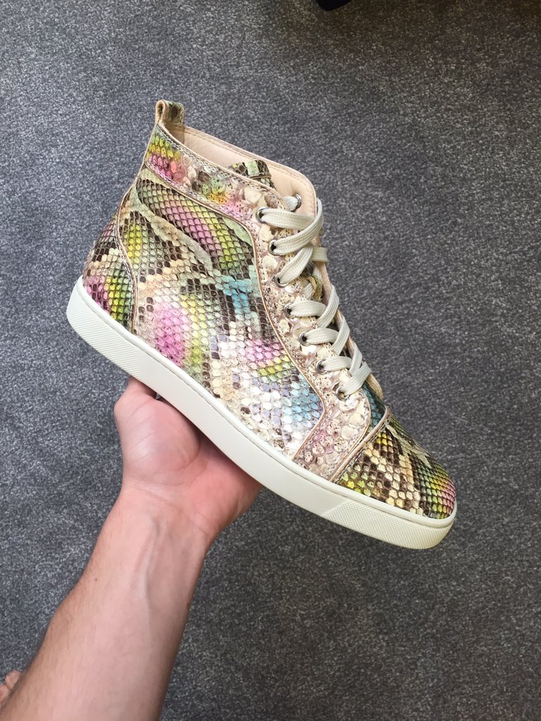 jake__jones's tweet photo. #ChristianLouboutin Multi Python • EU 42.5 • Brand new w/ replacement box • £1000 cash or £1050 PayPal and postage https://t.co/WxGLqeELOA
