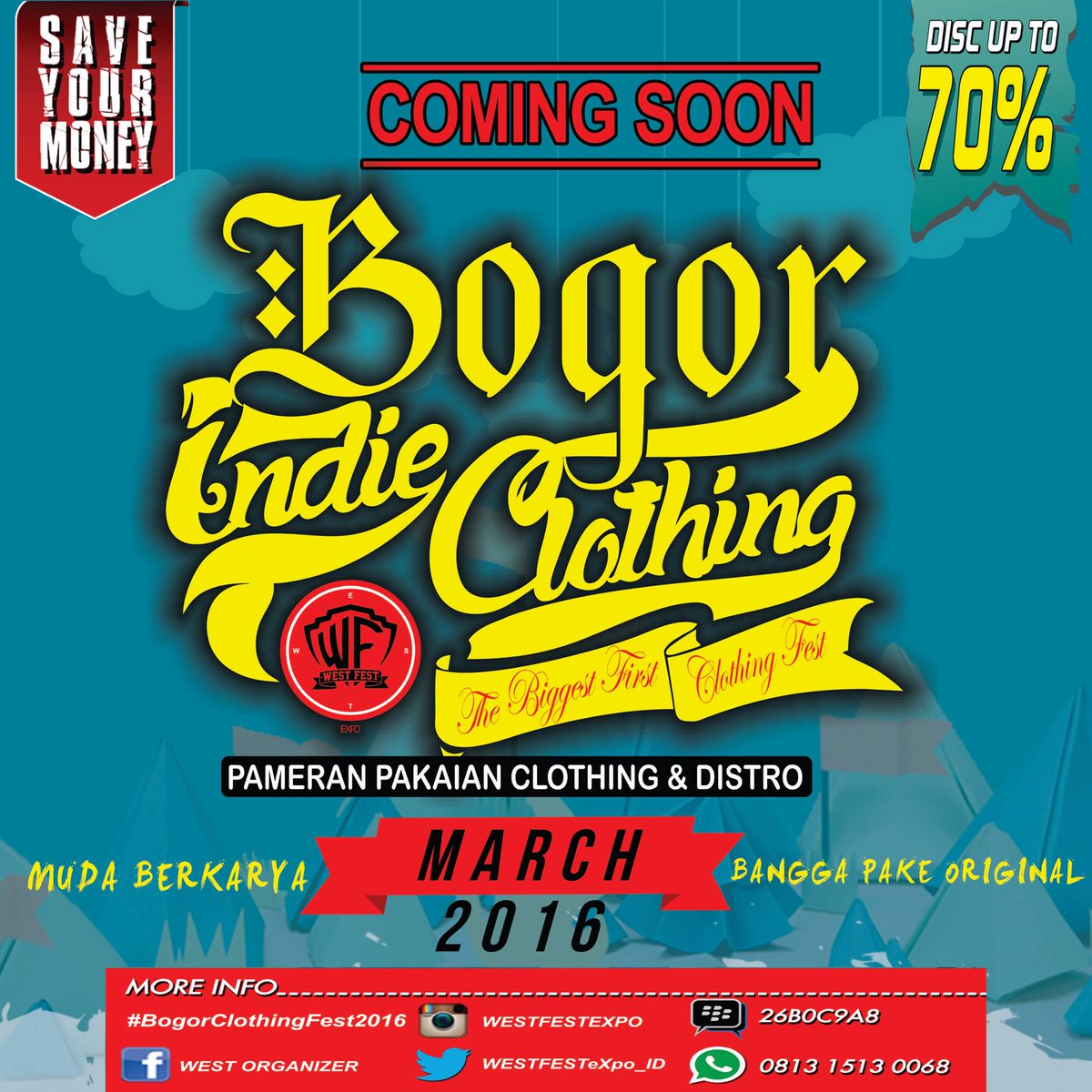 #BOGORCLOTHINGFEST2016 ,#3 - 6 MARCH :081315130068 /26B0C9A8 <a href="/cosmicclothes/">Cosmic Clothing</a> <a href="/unkl347/">347</a> <a href="/maternalDSSTR/">MATERNAL DISASTER</a> <a href="/kickchickcloth/">KICKCHICK CLOTH</a>