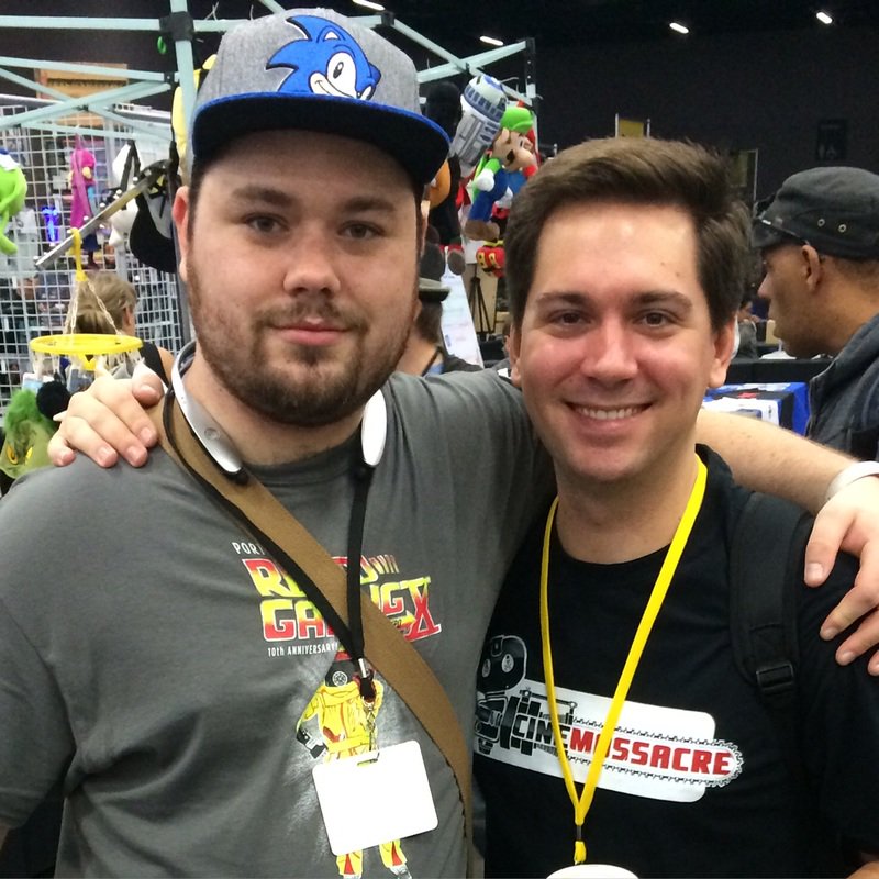 Round_2_Gaming's tweet photo. Two great #CartridgeClub members at #PRGE2015. Awesome to see @StumptownRetro and @GirlfriendVs while down there! https://t.co/DmowRQExPR