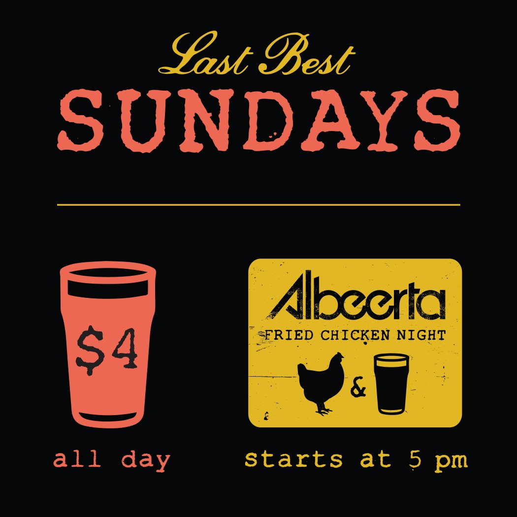 lastbestbrew's tweet photo. You know the drill. #sundayfunday #mmmchicken #fourdollarpints https://t.co/pI8IIrwkCp
