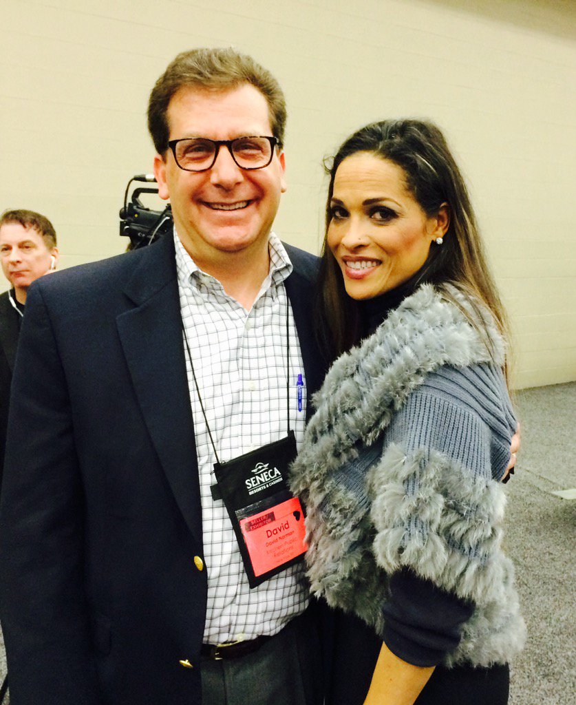KitchenPRNYC's tweet photo. Our Managing Partner, David Norman, with @rashedaali (author, speaker and daughter of @MuhammadAli #abalouisville https://t.co/aWjF49VmxT