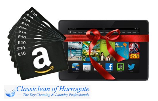 GHRHarrogate's tweet photo. For your chance to #WIN Kindle Fire, £100 Amazon vouchers &amp; £100 dry cleaning vouchers follow @ClassiHarrogate + RT https://t.co/8QCZYs1dfN