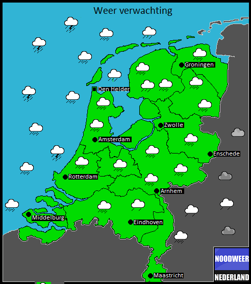We hebben een nieuw weerkaart! Samengesteld op jullie ideeén, (Y)