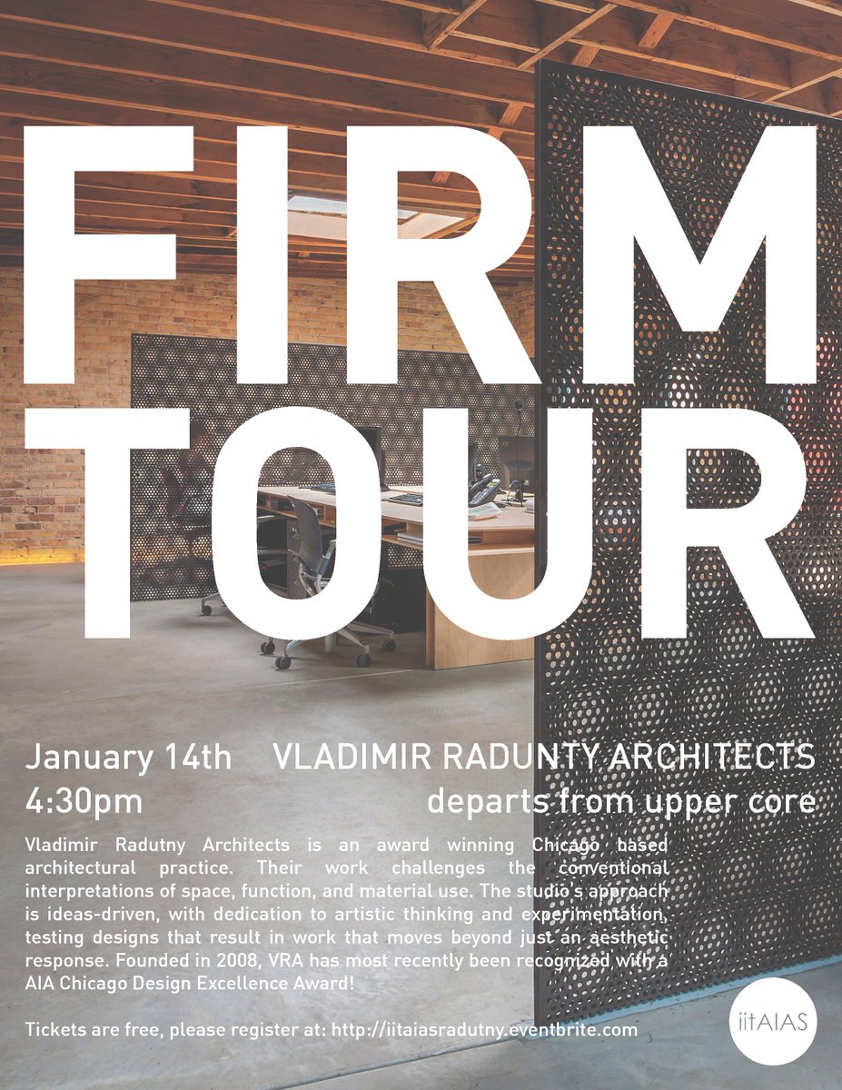 iitAIAS's tweet image. Join us as we visit the office of Vladimir Radunty Architects on Thursday, January 14th! @radutnyarch #iitAIAS