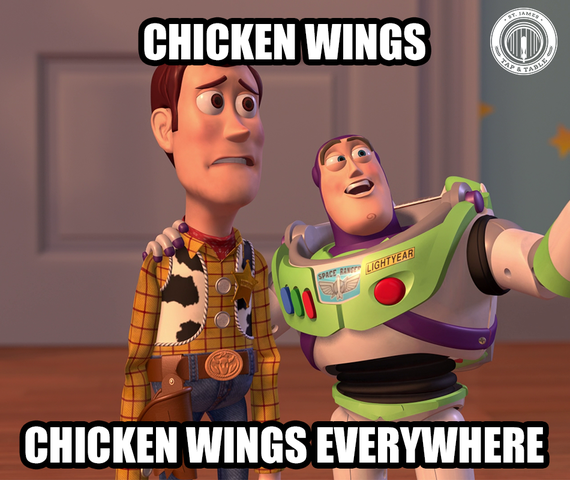 stjamestaptable's tweet photo. What Mondays and Thursdays feel like at T&amp;T when wings plates are only 7$! #ChickenWings #TapandTable #ToyStory https://t.co/56GWkZkuca