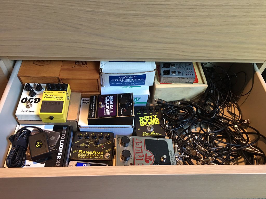 kitzycustom's tweet photo. Thinking of renaming my @reverbdotcom shop to "Pedal Hoarder." https://t.co/dVFchFLK4p