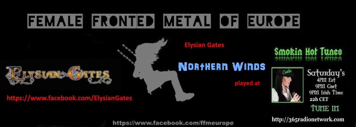 FFMoEurope's tweet photo. #NorthernWind + #7Angels #PlayedAt @SmokinPR @ElysianGates1 #femalefrontedmetal #symphonicmetal #metal   @365RNM https://t.co/R4uQMRtWIz