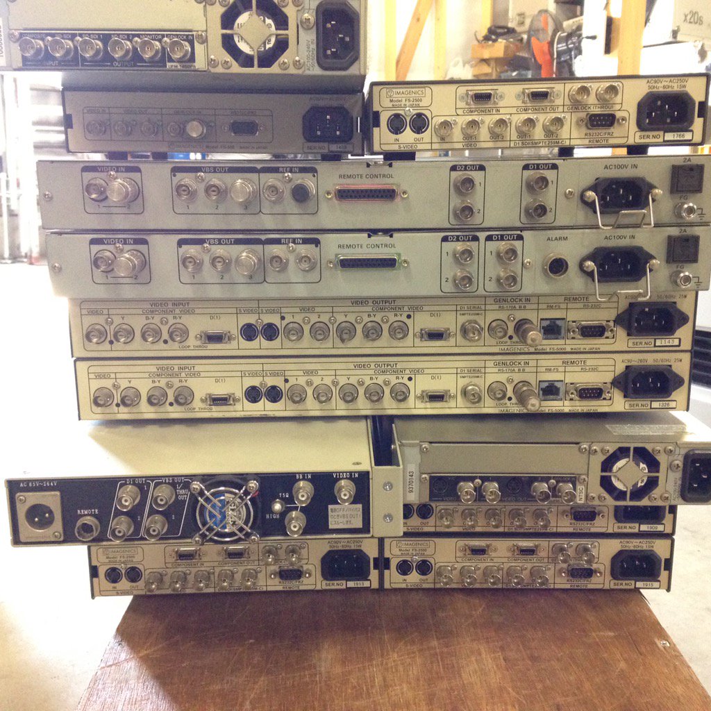 IMAGENICS FS-2500 TBC フレームシンクロナイザ 通電確認のみ 現状品