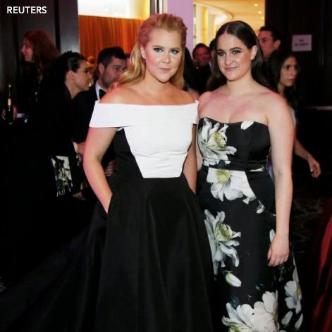 GMA's tweet photo. Retweet if you think @amyschumer and J-Law should host an award show together... #GoldenGlobes https://t.co/uF3SVdYBL1