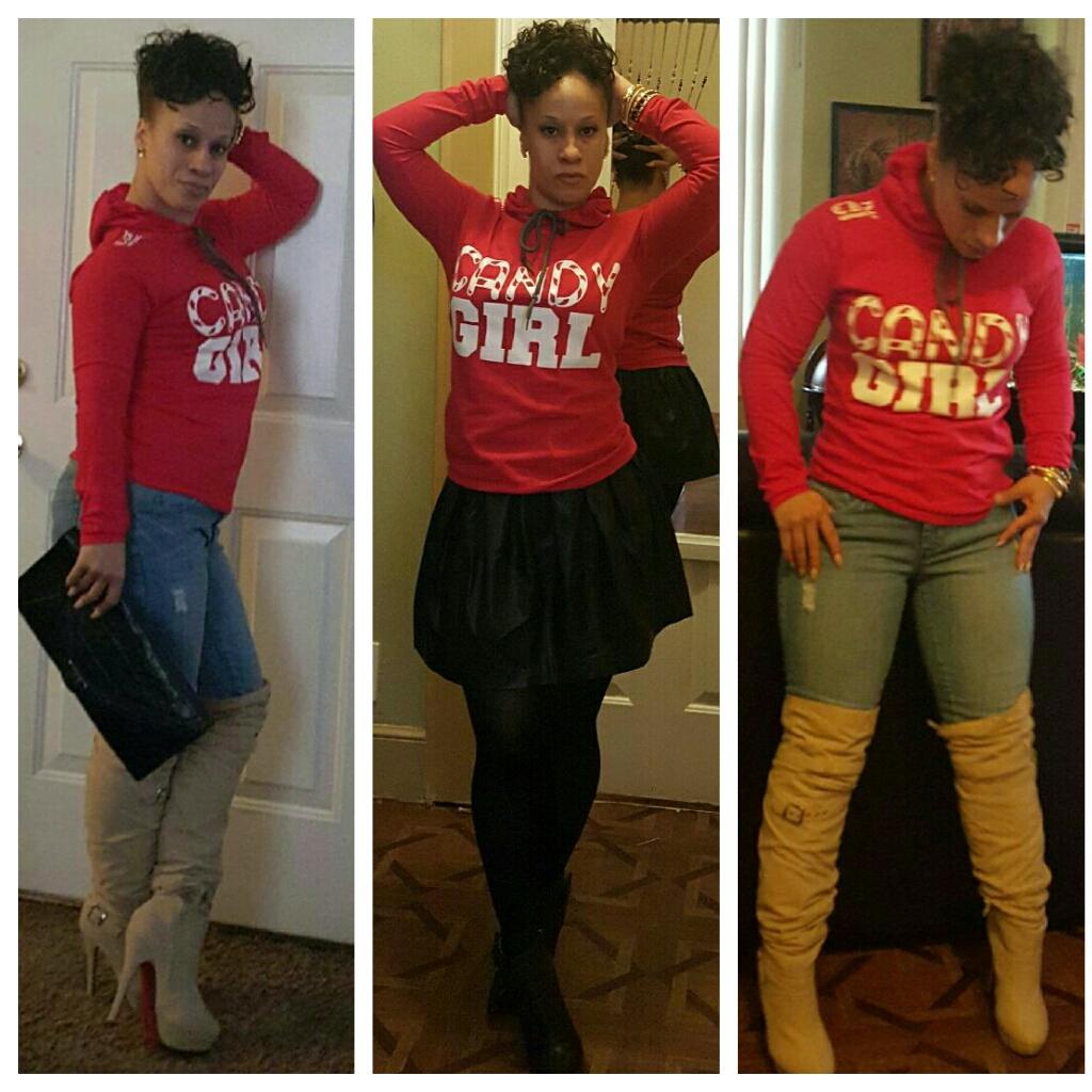 AllanStrums's tweet image. MS.JAH DOING IT BIG,PUTTING HER SPIN ON OUR CKZ  (CANDY GIRL HOODIE )
