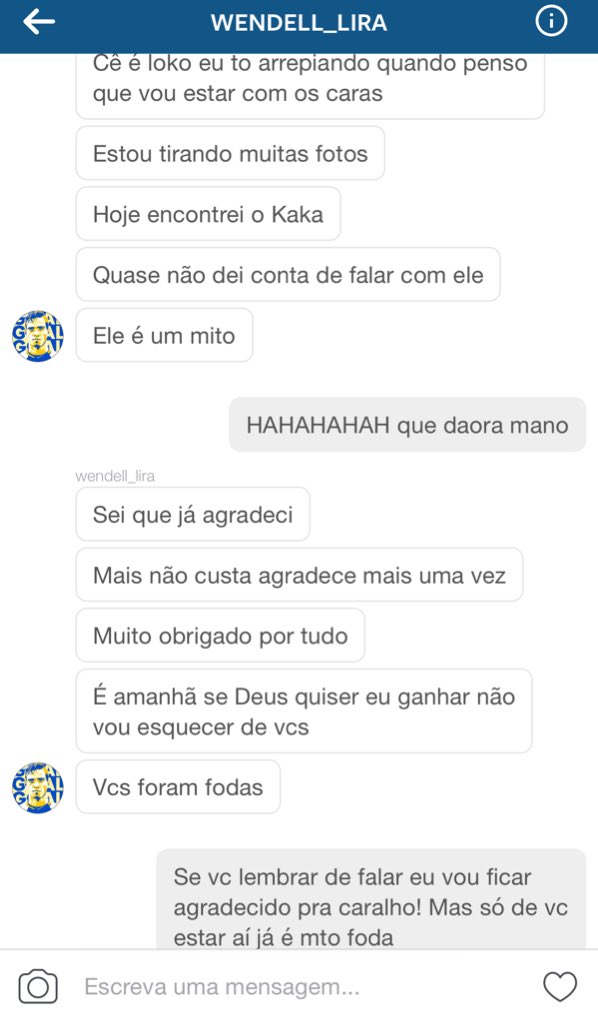 naosalvo's tweet photo. Veeiiii oh a conversa aqui com o Wendell Lira. O cara ta alucinado HAHAHAH vota lá nele https://t.co/b5hZHuMh6D pfv! https://t.co/5ULBnQq50r