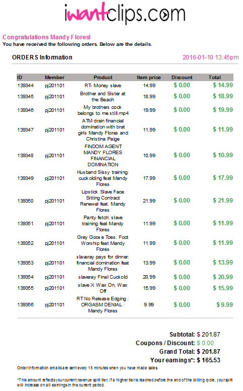 yourmandygirl's tweet photo. Nice to see this little #video order on @iwantclips from @pj201101 this afternoon :) Who can top it? #slave #paypig https://t.co/BLqErIG1Fj
