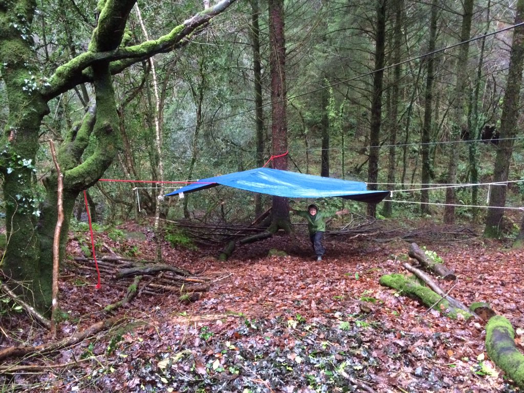 badgerforest's tweet photo. Whooooooo hoooo our new shelter #craftarea is up @cardinhamranger looking forward to developing our new site more .. https://t.co/dKOYIpoXJu